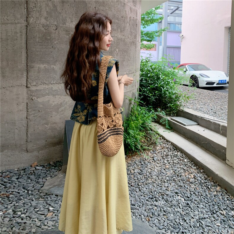 【新款】牛仔印花上衣+半裙套装送皮带555-P155-K228,女装套装/套裙,2C305