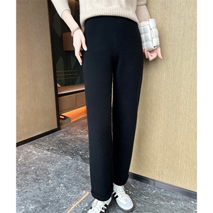 时尚百搭女士羊绒休闲裤 高腰显瘦舒适保暖 优雅气质必备单品图片