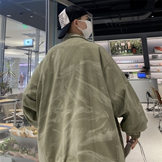 高级感灯芯绒外套男春秋冬季港风潮牌痞帅夹克宽松上衣JK0613-P63，男装夹克，星座308B-2