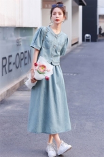 2023夏季新款女装两件套韩版时尚气质显瘦套裙大量现货，女装套装/套裙，慧尚依恋