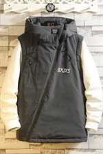 白墙斜拉链装饰连帽棉马甲男冬季防风马甲外套A090-MJ20p75限98，男装背心/马甲，电商A089-1