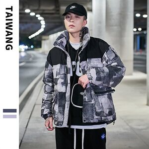 羽绒服男短款立领2021年新款加厚面包服冬季潮外套 A436-915图片