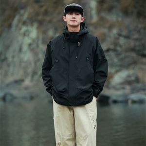 Cityboy情侣 时尚连帽冲锋衣外套夹克 团体班服图片
