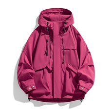 现货5W件冬季三防美式boxy解构连帽雪山冲锋衣棉衣男女棉服厚外套，男装夹克，电商A443