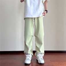 抖音品质-港风宽松休闲伞兵裤运动裤垂感褶皱冰丝裤PJ02-P45，男装休闲裤，星座808A-1