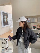 短款羽绒服外套，女装羽绒服，EE