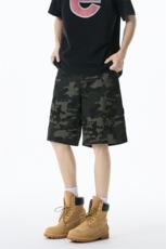 美式迷彩工装短裤男夏季潮牌宽松直筒中裤休闲裤子310A-M70-P30，男装牛仔裤，四季星座310A