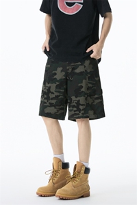 美式迷彩工装短裤男夏季潮牌宽松直筒中裤休闲裤子 310A-M70-P30图片