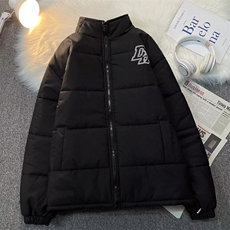 美式复古星星字母立领棉衣外套男秋冬宽松面包棉服TT587P70，男装棉衣，星座1013-5