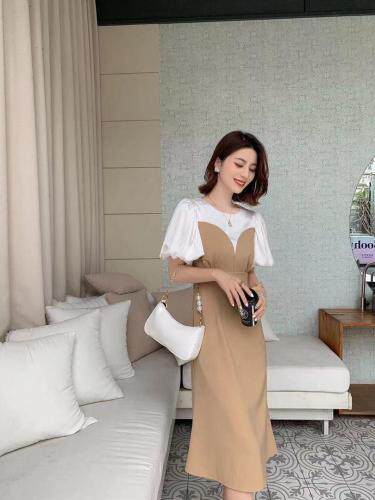 超美韩范连衣裙，女装连衣裙，贻思茗