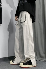 B2212023秋冬新款美式ins暗黑高街弹力工装裤LK22071-P65控88，男装休闲裤，电商B221
