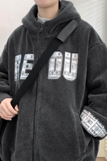 冬上新港风学生加绒休闲棉衣羊羔绒连帽外套男女988-P110控价158，男装棉衣，电商A441-1