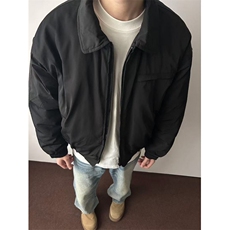 美拉德棕色cleanfit羽绒棉服男冬季痞帅飞行夹克外套MF421-P80，男装夹克，星座412-3