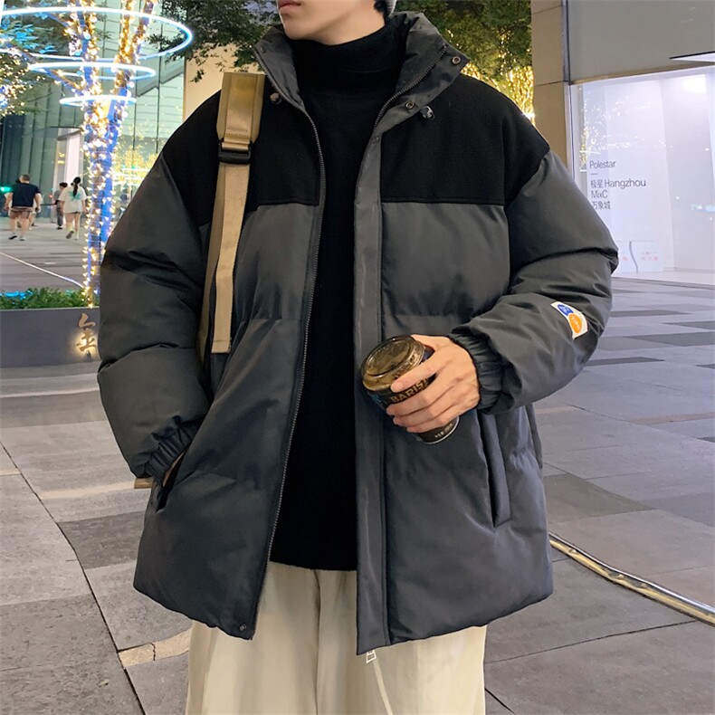 新款男百搭设计感港风棉衣M063-P90控148,男装棉衣,星座717