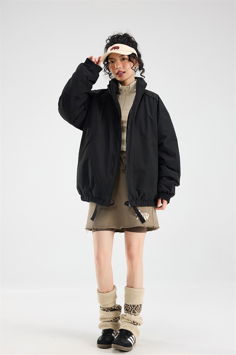 冬季美拉德立领棉服潮流百搭纯色棉衣撞色棉服外套HY8822-P75,男装棉衣,星座610B-1