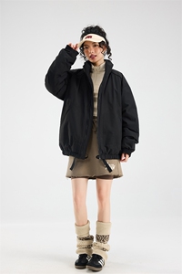 冬季美拉德立领棉服潮流百搭纯色棉衣撞色棉服外套HY8822-P75图片