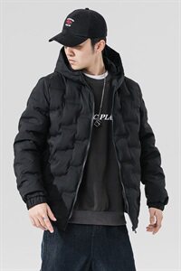 2020冬季新款日系大码加厚休闲保暖棉衣连帽外套男M733-P85图片