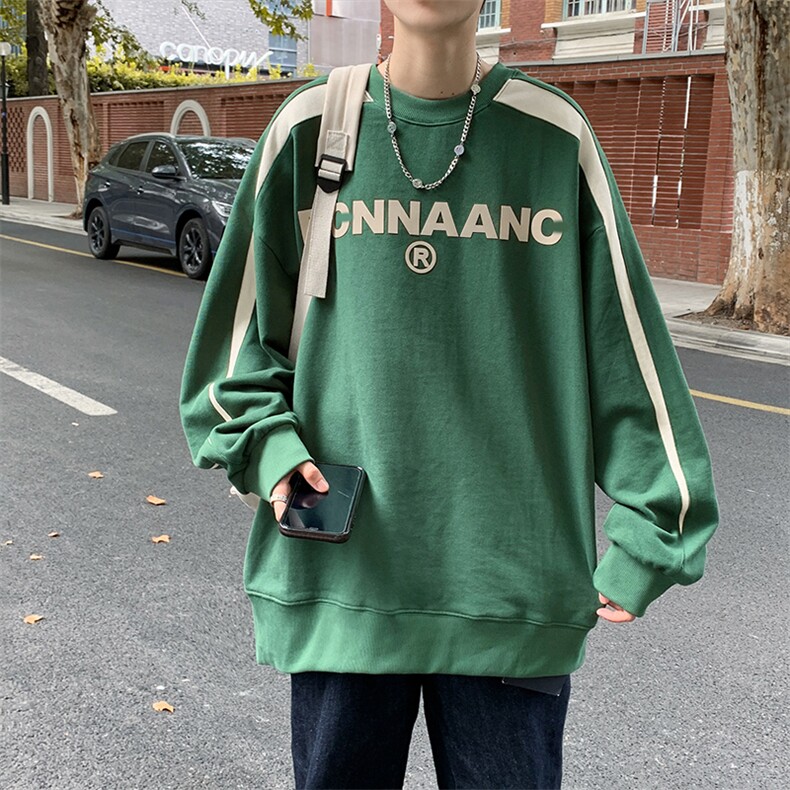 卫衣男2023年春秋季韩版圆领宽松上衣chic港风潮流MY08249-P35,男装卫衣,星座308B-1