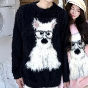 1506-1/MA4051高品质/P61冬新款开衫毛衣美式复古休闲慵懒风男女图片