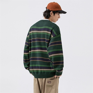 外27-2GANYOU日系条纹套头针织衫M11-P75图片