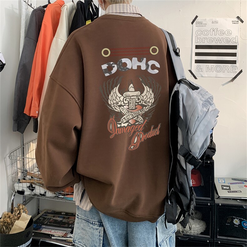 特P25控48秋冬新款男士圆领卫衣宽松休闲日常百搭上衣WQ2425,男装卫衣,电商B370