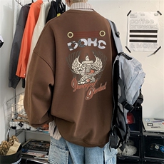 特P25控48秋冬新款男士圆领卫衣宽松休闲日常百搭上衣WQ2425，男装卫衣，电商B370