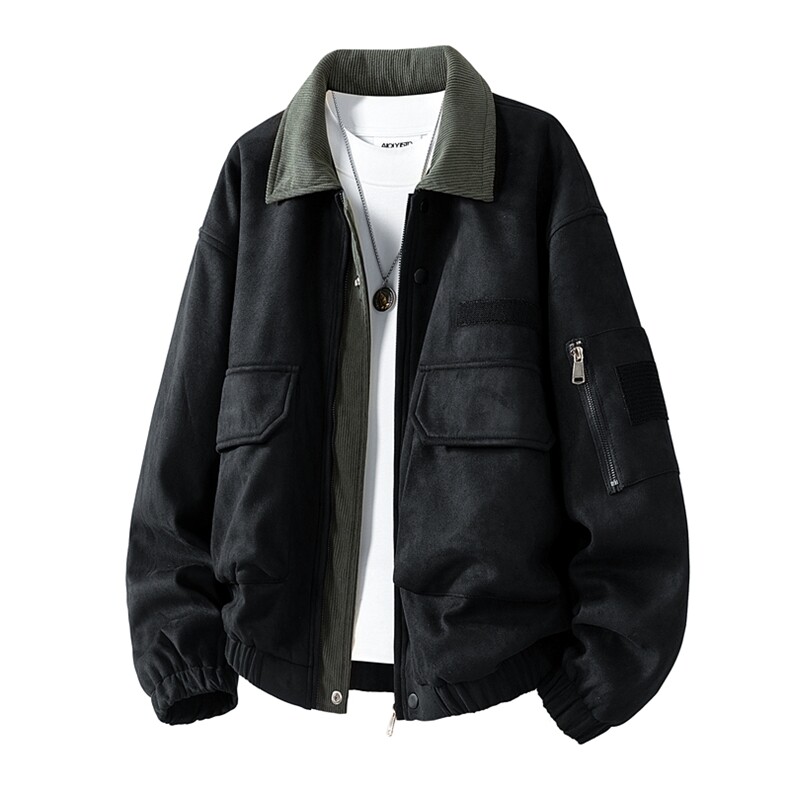 春款现货复古休闲工装夹克男士翻领宽松外套JK02656-P78,男装夹克,星座308B-2