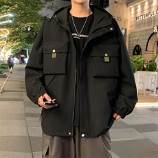 休闲拉链夹克情侣冲锋衣防风衣连帽外套JK451p75，男装夹克，电商D315