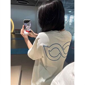 H1061-30 原版前后刺绣夏季新款字母情侣宽松短袖T恤图片