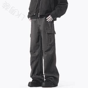 现货!港风新款2025潮流百搭直筒宽松大码牛仔裤松紧腰NZ6177-P45，男装牛仔裤，星座1103-2