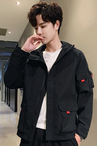 男大码连帽工装夹克外套 5032-1_1906(M-4XLP70 5XL-9XLP80)图片