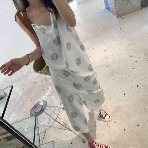 笑脸开叉吊带裙，女装背心吊带，XTZ style