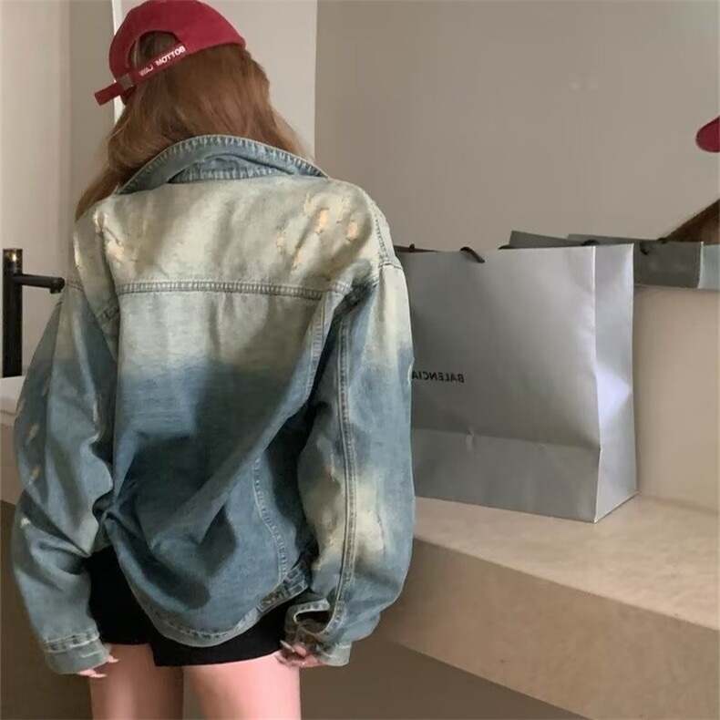 JK8620-P58美式春秋痞帅外套男女高街潮牌港风日系原宿风韩版,女装短外套,电商B323A