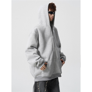 3XL-S 基础百搭拉链开衫卫衣男休闲外套小心机 WY45-P58 400g图片