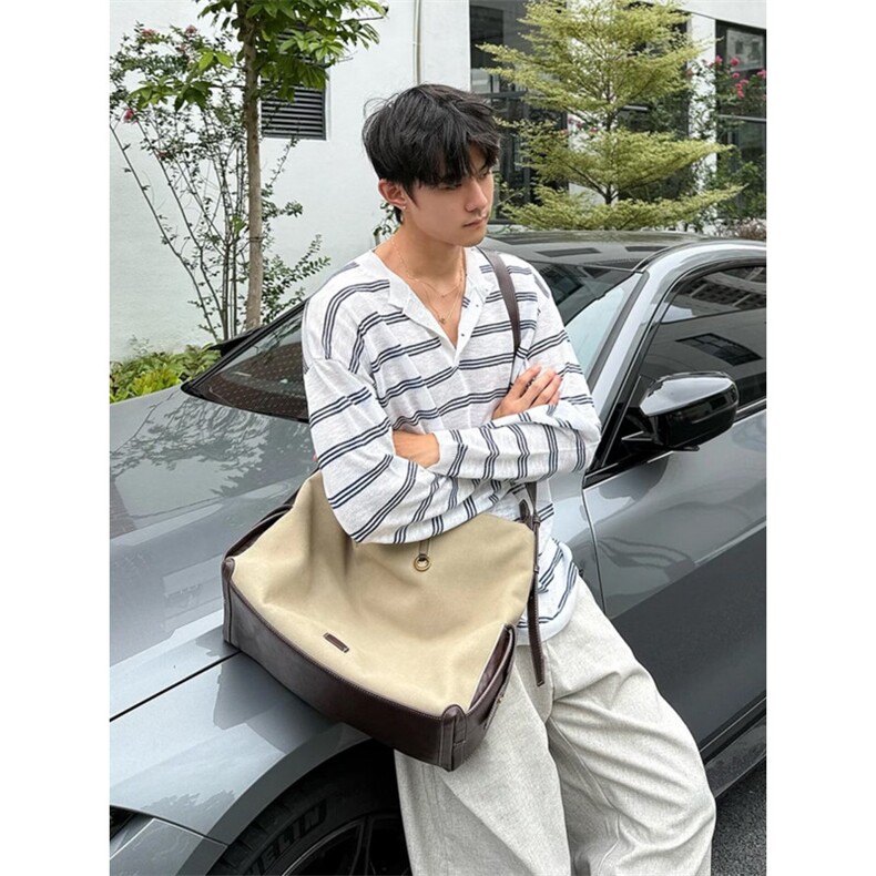 潮流简约原宿新款ins时尚慵懒日系圆领轻薄松弛感条纹针织衫MY22,男装针织衫/毛衣,星座516A