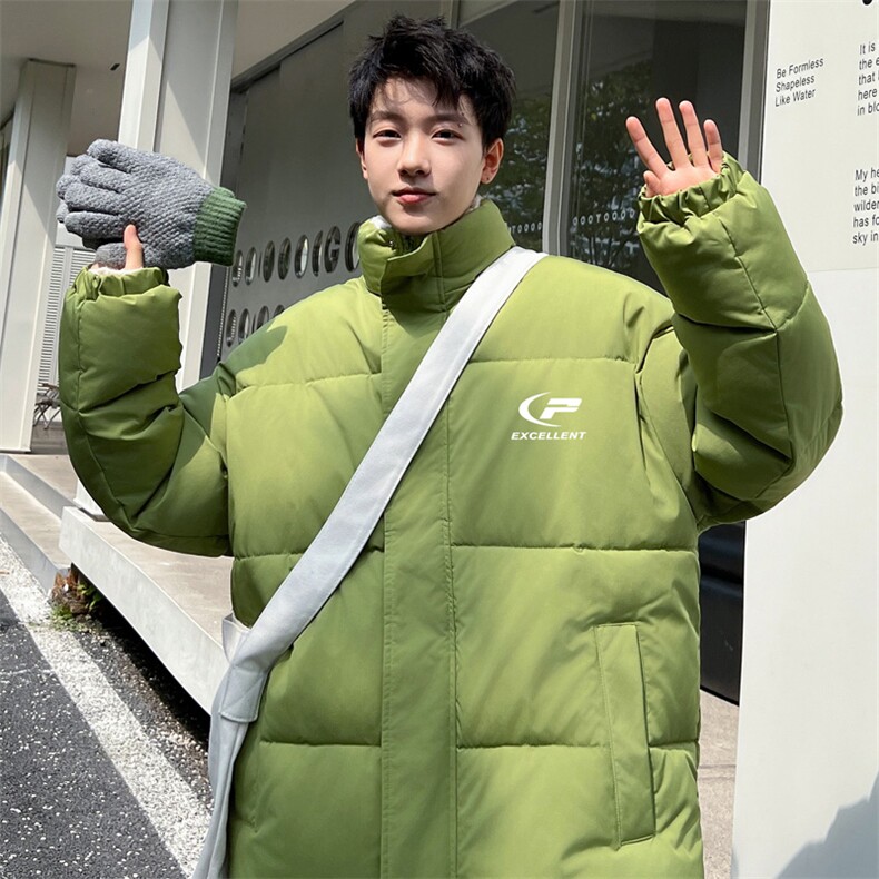 ！2023冬季新款男士立领棉服百搭学生印花棉衣外套MY120P70图片