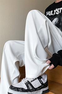 8XL-M 特大码休闲百搭垂坠感西裤直筒宽松长裤西装裤男K926P55图片