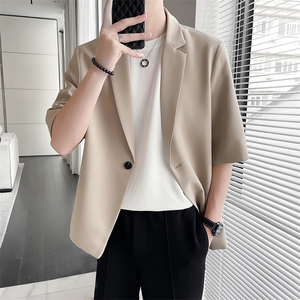 轻熟风~夏季冰丝薄款中袖西服外套防晒衣X801