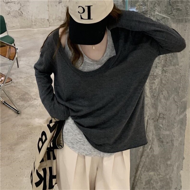 两件套毛衣，女装针织衫/毛衣，XTZ style