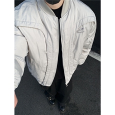美式复古飞行服夹克棉服男冬季高级感短款外套bomber保暖棉衣p98，男装夹克，电商C307