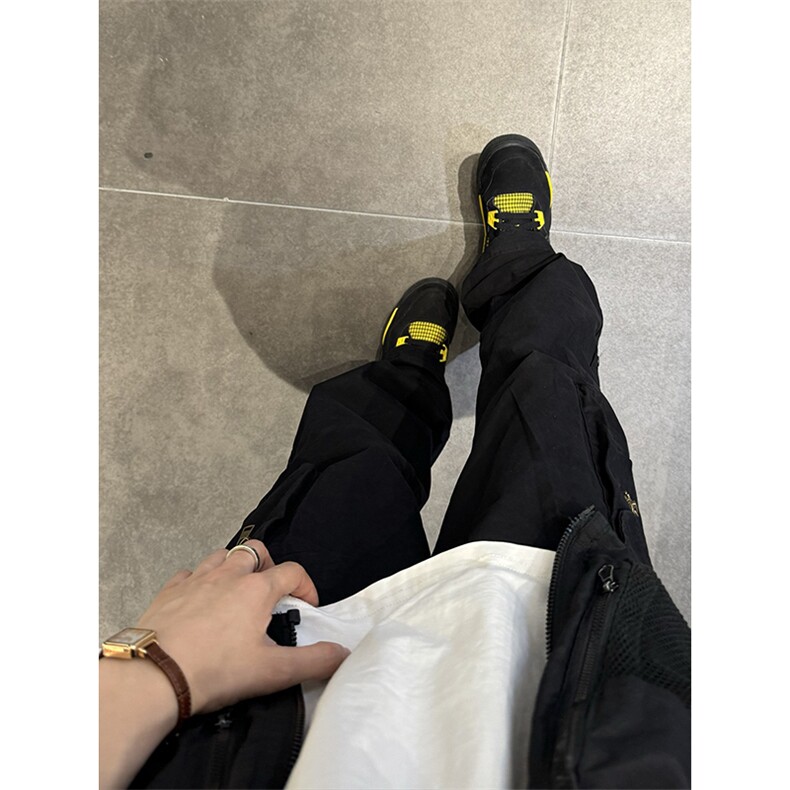 美式机能工装裤男夏季薄款设计感小众高街拉链户外多口袋休闲裤子,男装休闲裤,星座1007（原301D）