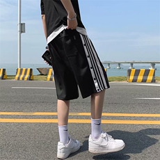 高街短裤男宽松潮流夏季休闲排扣运动潮牌百搭篮球五分裤DK040-28，男装休闲裤，星座1008-1