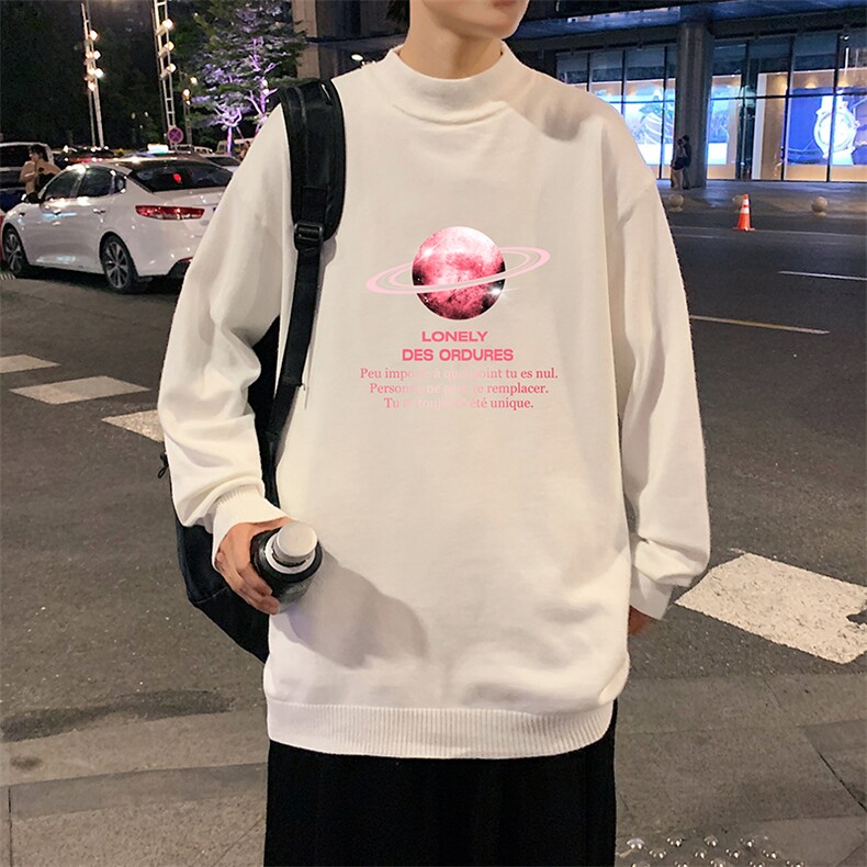 M18184-P45加绒款-P65半高领毛衣男士大码针织衫男毛线衣男,男装针织衫/毛衣,电商A040