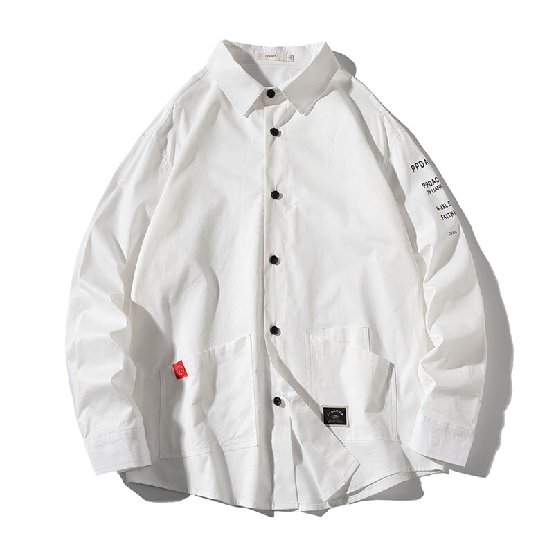 2021春季新款日系白底平铺面料：100%棉C559-P45,男装衬衫,电商A001