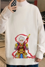 M18203-P45加绒款-P65半高领毛衣男士大码针织衫男毛线衣男，男装针织衫/毛衣，电商A040