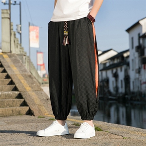 夏季新款提花休闲裤九分裤K302-P65-控88图片