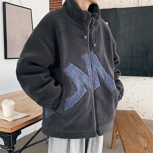 中性风立领羊羔绒棉服冬季cityboy加厚棉衣男女同款M8865-P100
