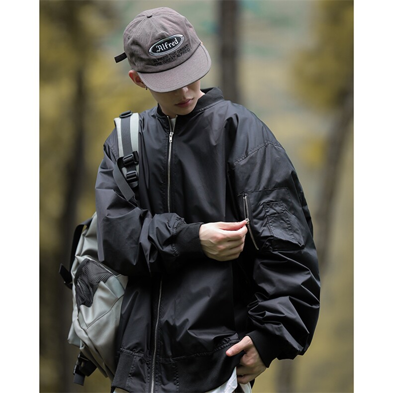 美式高街夹克男韩版潮流刺绣个性帅气2023秋冬季ins外套W5067-P65,男装夹克,星座412-3