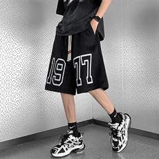 麂皮绒数字印花短裤男美式篮球运动五分裤B239-1512-P43控价59，男装休闲裤，星座514-2(原B239)