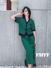 现货夏季新款条纹套裙，其它，依美依缘